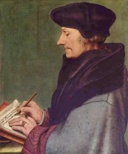 Ritratto di Erasmo da Rotterdam di scrittura Ritratto di Erasmo da Rotterdam di scrittura