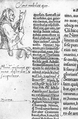 Illustrazione marginale per Erasmus 'Elogio della follia' Illustrazione marginale per Erasmus 'Elogio della follia'