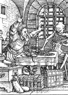 La morte e la Avaro, da The Dance of Death La morte e la Avaro, da The Dance of Death