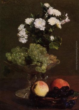 Still Life Crisantemi e uva Still Life Crisantemi e uva