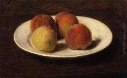 Still Life di quattro pesche Still Life di quattro pesche