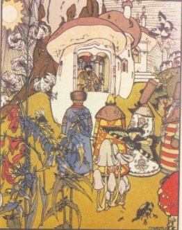 Illustrazione per la fiaba 'La Guerra dei funghi' Illustrazione per la fiaba 'La Guerra dei funghi'