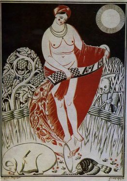 Illustrazione per la poesia di Volodymyr Narbut 'Prima della Pas Illustrazione per la poesia di Volodymyr Narbut 'Prima della Pas