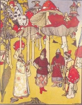Illustrazione per la fiaba 'La Guerra dei funghi' Illustrazione per la fiaba 'La Guerra dei funghi'