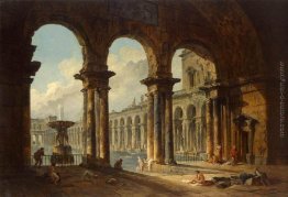 Rovine antiche usate come bagni pubblici Rovine antiche usate come bagni pubblici