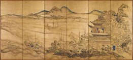 Paesaggio con Yueyang Torre Paesaggio con Yueyang Torre
