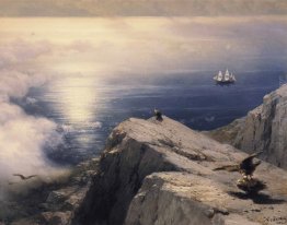 Un roccioso Paesaggio costiero nel Mar Egeo Un roccioso Paesaggio costiero nel Mar Egeo