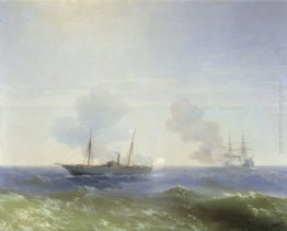 Battaglia di nave a vapore Vesta e corazzata turca Battaglia di nave a vapore Vesta e corazzata turca
