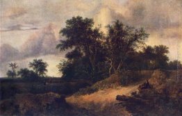 Paesaggio con una casa nel Bosco Paesaggio con una casa nel Bosco