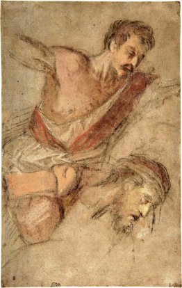 Studi per un Soldato Flagellazione e il capo di Cristo Studi per un Soldato Flagellazione e il capo di Cristo