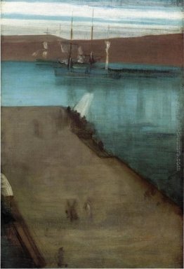 Bozzetto per Notturno in blu e oro Valparaiso Bay Bozzetto per Notturno in blu e oro Valparaiso Bay