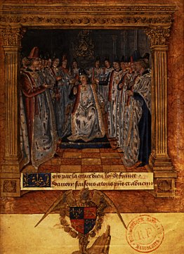 Luigi XI presiedere un capitolo Luigi XI presiedere un capitolo