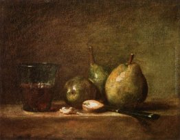 Pere, noci e bicchiere di vino Pere, noci e bicchiere di vino