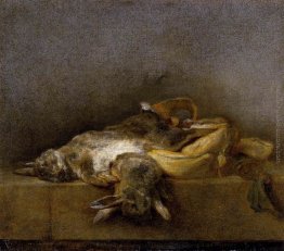 Natura morta con due conigli Natura morta con due conigli