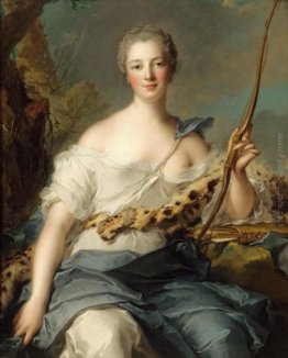 Jeanne-Antoinette Poisson, marchesa di Pompadour come Diana Jeanne-Antoinette Poisson, marchesa di Pompadour come Diana