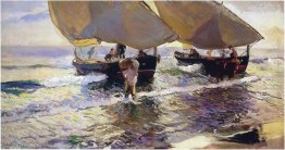 L'arrivo delle barche L'arrivo delle barche