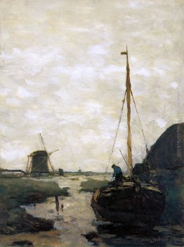 Nave in polder canale Nave in polder canale