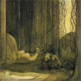 Quando si svegliò di nuovo lei era sdraiata sul muschio nella fo Quando si svegliò di nuovo lei era sdraiata sul muschio nella fo