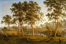 Nativi sul fiume Ouse, Terra di Van Diemen Nativi sul fiume Ouse, Terra di Van Diemen