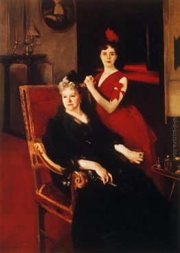 La signora Edward Burckhardt e sua figlia Louise La signora Edward Burckhardt e sua figlia Louise