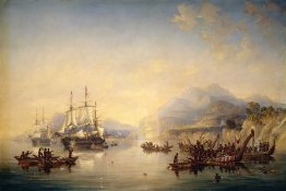 Erebus 'e il' terrore 'in Nuova Zelanda, agosto 1841 Erebus 'e il' terrore 'in Nuova Zelanda, agosto 1841