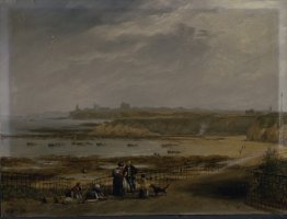 Cullercoats guardando verso Tynemouth - Riflusso Cullercoats guardando verso Tynemouth - Riflusso