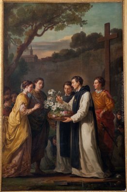 San Theobald offrendo un undici lilium ramificata a Saint Louis San Theobald offrendo un undici lilium ramificata a Saint Louis
