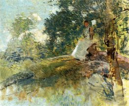 Paesaggio con figura seduta Paesaggio con figura seduta