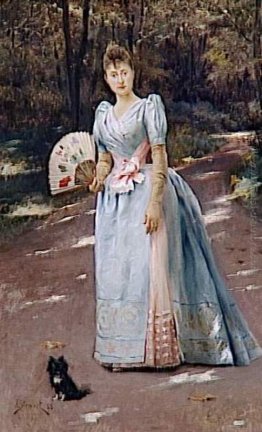 La donna in un giardino La donna in un giardino