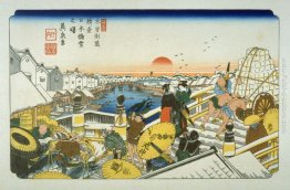 Nihonbashi, pl. 1 da un facsimile di Sessantanove stazioni della Nihonbashi, pl. 1 da un facsimile di Sessantanove stazioni della