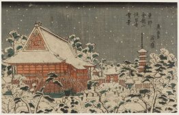 Neve scena a Senso-ji a Kinry?zan nella Capitale orientale Neve scena a Senso-ji a Kinry?zan nella Capitale orientale