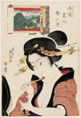Fukagawa Hachiman no Shin Fuji, dalla serie Dodici Views of Beau Fukagawa Hachiman no Shin Fuji, dalla serie Dodici Views of Beau
