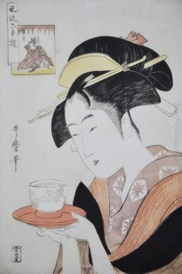 Ritratto di Naniwaya Okita Ritratto di Naniwaya Okita