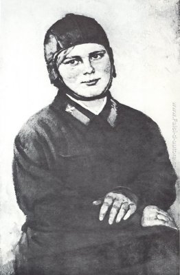Ritratto di pilota donna M.S. Zimová Ritratto di pilota donna M.S. Zimová