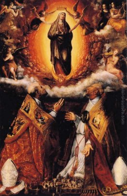 Assunzione della Vergine con i Santi Pietro Crisologo, e Cassian Assunzione della Vergine con i Santi Pietro Crisologo, e Cassian