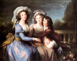 La marchesa de Pezay, e la marchesa de Rouge con i suoi figli Al La marchesa de Pezay, e la marchesa de Rouge con i suoi figli Al