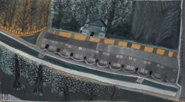 Via di case e alberi Via di case e alberi