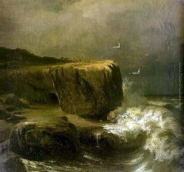 Marea vicino alla riva del Crimea Marea vicino alla riva del Crimea