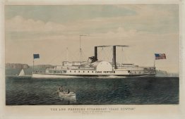 Caption originale. La bassa pressione steamboat Isaac Newton pas Caption originale. La bassa pressione steamboat Isaac Newton pas