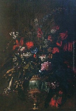 Natura morta di fiori in vaso un Natura morta di fiori in vaso un