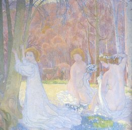 Figures in a Spring Landscape Figures in a Spring Landscape