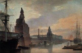 Sfingi che solcano un molo di fronte San Pietroburgo Accademia d Sfingi che solcano un molo di fronte San Pietroburgo Accademia d