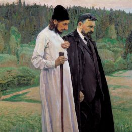 Filosofi: Ritratto di Sergej Bulgakov e Pavel Florenskiy Filosofi: Ritratto di Sergej Bulgakov e Pavel Florenskiy