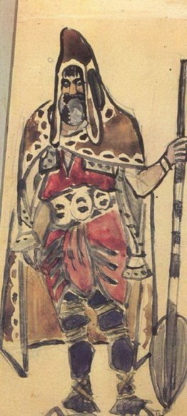 Viking Merchant (disegno di costume per l'opera "Sadko") Viking Merchant (disegno di costume per l'opera "Sadko")