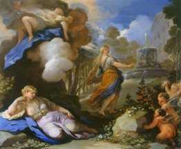 Trasportato psiche e Palazzo del Alla scoperta Cupido Trasportato psiche e Palazzo del Alla scoperta Cupido