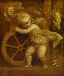 Cupido con la Ruota della Fortuna Cupido con la Ruota della Fortuna