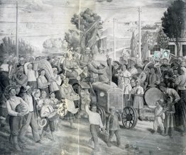 Affreschi di Kharkiv Chervonozavodsky teatro - La festa del racc Affreschi di Kharkiv Chervonozavodsky teatro - La festa del racc