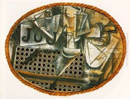 Natura morta con sedia caned Natura morta con sedia caned