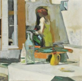 Composizione con la ragazza e nature morte Composizione con la ragazza e nature morte