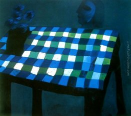 Figura Vaso e tovaglia a scacchi Figura Vaso e tovaglia a scacchi